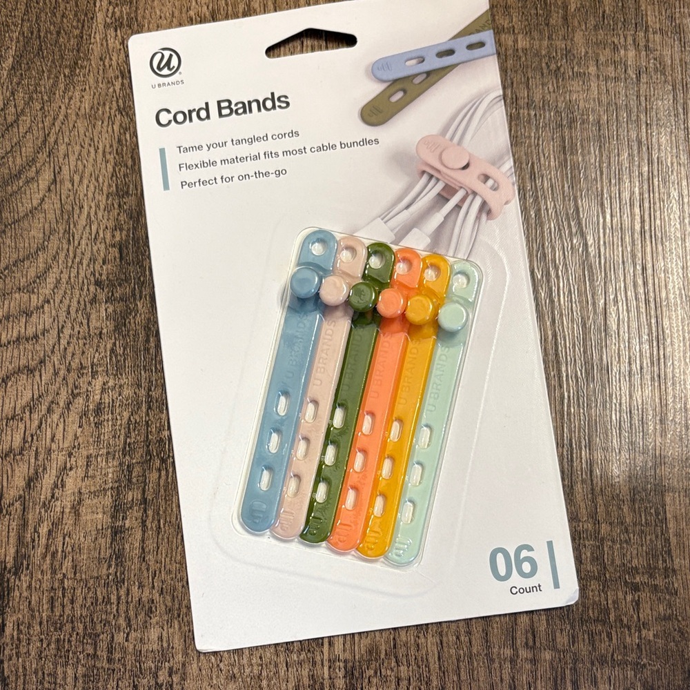U Brands Multi-Color Cord Bands